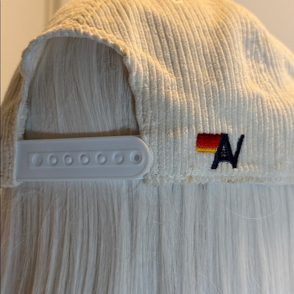 Aviator Nation white corduroy patch hat Mountain sunset logo - Picture 8 of 10